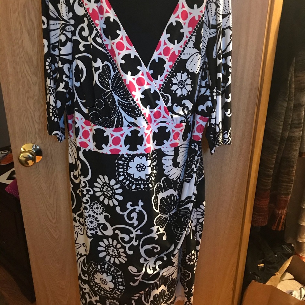 Mock wrap dress